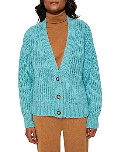 ESPRIT Damski kardigan 101ee1i335, 470/turkusowy, L