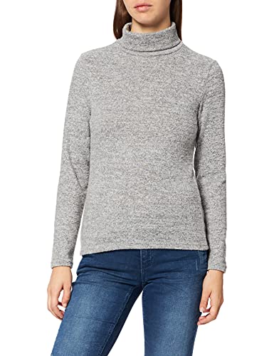 Pieces Damska bluza z kapturem Pcpam Ls Noos, Jasnoszary melanż, XS