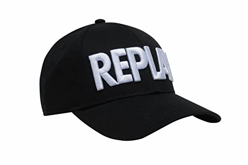 Replay Unisex AX4308 czapka beanie, 1058 czarno-optyczna biel, UNIC