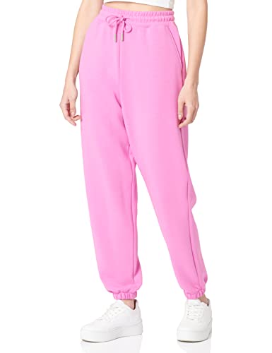 ONLY Damskie spodnie dresowe jednokolorowe, Super Pink, M