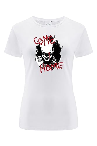 ERT GROUP oryginalny i oficjalnie licencjonowany horror biały t-shirt damski wzór It 014, dwustronny nadruk rozmiar 3XL, It 014 White 2, 3XL