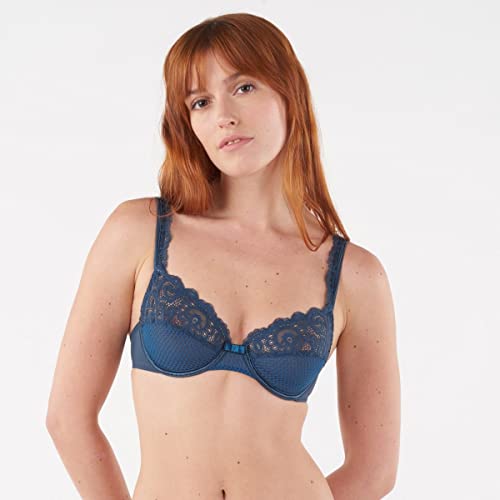 Maison Lejaby Gaby Biustonosz, Petrol Blue, 95D Kobiety, Olej Niebieski, 80D