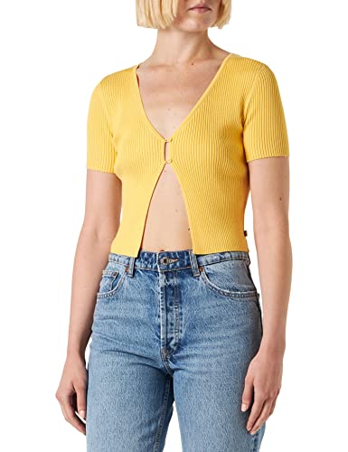 Q/S by s.Oliver Damski sweter z krótkim rękawem, Gelb, XS