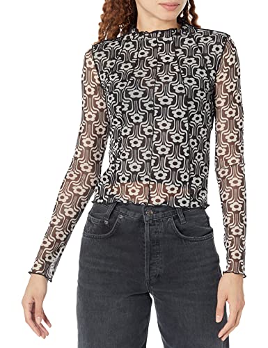 Desigual Damska koszulka z długim rękawem, czarny, XS