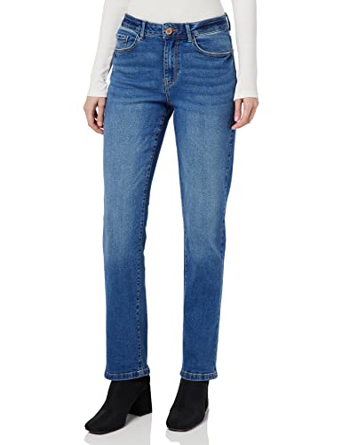Vila Vialice Jo MBD Rw Straight Noos dżinsy damskie, niebieski (medium blue denim), 44W / 32L