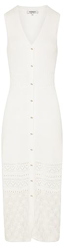 Morgan damska sukienka/dzianina RMBALI Ecru TL, Off White, L