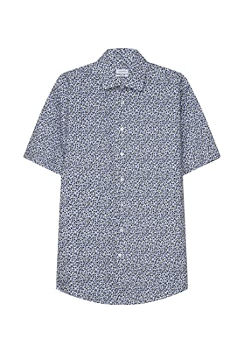 Seidensticker Męska koszula biznesowa, niebieski, 43