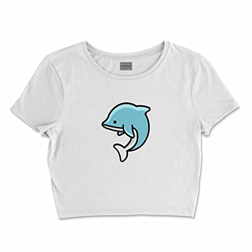 Bona Basics, Koszulka damska z nadrukiem cyfrowym,%100 bawełna, biała, casualowa, topy damskie, rozmiar: XL, biały, XL Krótki