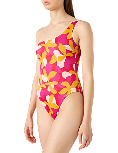 sloggi shore Damski kostium kąpielowy Shore Flower Horn One Piece, Różowy - ciemna kombinacja, M