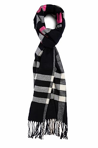 Replay Damski szalik AW9305, 1318 Dirty White + Black, UNIC, 1318 DIRTY WHITE + BLACK, Rozmiar Uniwersalny