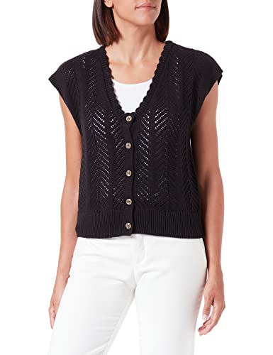 Garcia Damski sweter S20050_Ladies Cardigan Pulower, czarny, M