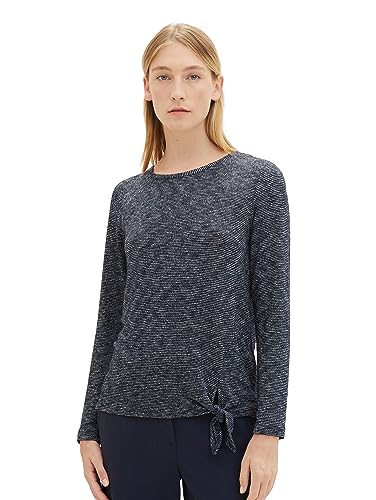TOM TAILOR Damska koszulka z długim rękawem, 10668 - Sky Captain Blue, XS