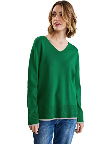 Street One Damski sweter z dzianiny, Brisk Green, 36
