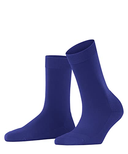 FALKE Kobiety Skarpety ClimaWool W SO Lyocell Trwała Bawełna Wełna jednokolorowe 1 Para, Niebieski (Imperial 6065), 37-38