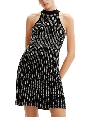 Desigual Sukienka damska Vest_EL Havre, czarny, S