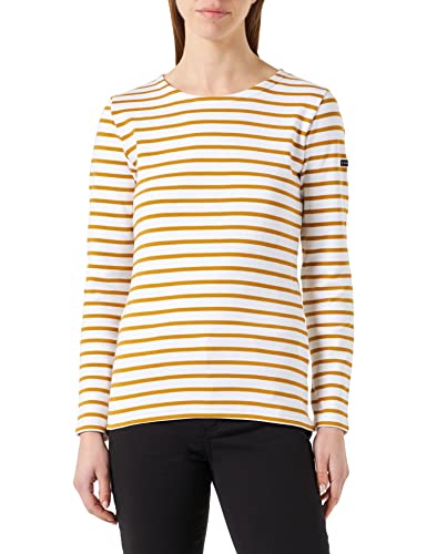 Armor Lux Żeglarz Lesconil Damski Sweter, Biały/Curry, XXL, Biały/Curry, XXL