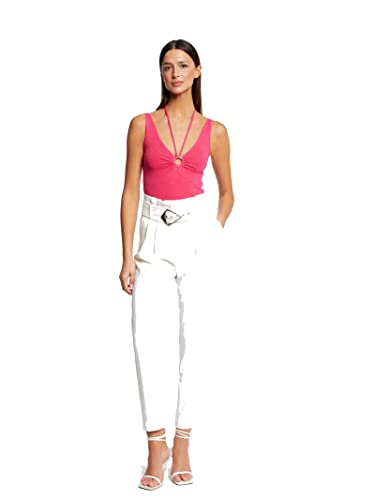 Morgan damski sweter MSTEFI ciemnoróżowy TL, Typ piwonii, L