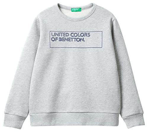 United Colors of Benetton Bluza chłopięca, Grigio Melange Medio 501, S