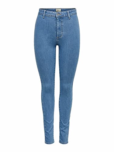 ONLY Damskie legginsy ONLBLUSH Life HW SK NOOS dżinsy, jasnoniebieski denim, 30 (rozmiar S), jasnoniebieski (light blue denim), S