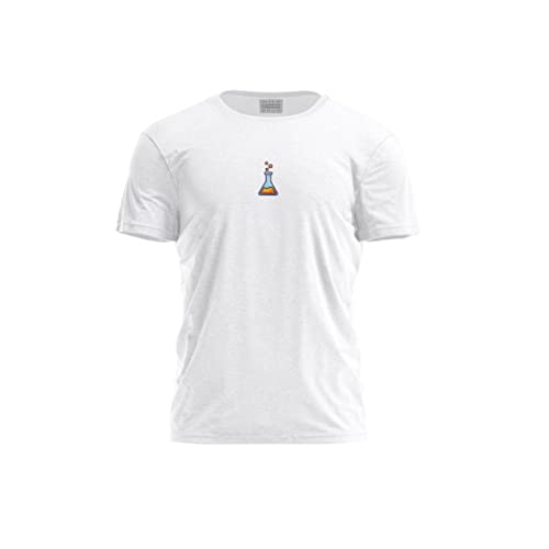 Bona Basics, Męski T-shirt z cyfrowym nadrukiem,% 100 bawełna, biały, na co dzień, męskie topy, rozmiar: S, biały, S