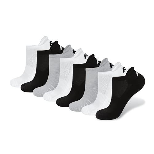 FM London Męskie skarpety sportowe, uniseks, 8 sztuk, 100% bawełna, średnia waga, taliowane, Assorted, 43-46 EU