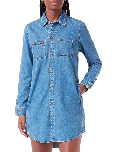 Lee Damska koszulka Unionall Casual Dress, niebieski, M