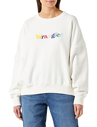 Wrangler Damska bluza relaksacyjna, biały, XXL