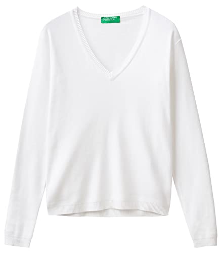 United Colors of Benetton Sweter damski, Optyczna biel 101, S