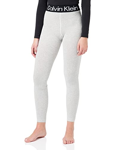 Calvin Klein Damskie legginsy z logo, jasnoszary melanżowy, M