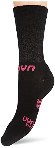 UYN Damskie Lady Cycling AERO zimowe skarpety rowerowe, czarne/różowe, rozmiar uniwersalny