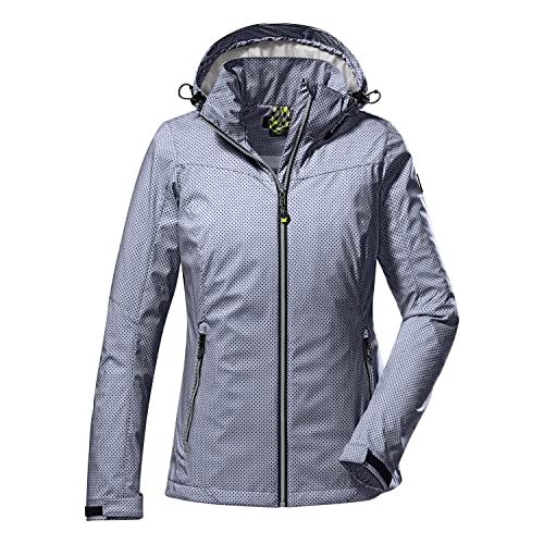 Killtec Damska kurtka softshell/kurtka outdoorowa z odpinanym kapturem KOS 103 WMN SFTSHLL JCKT, granatowa, 44, 38014-000