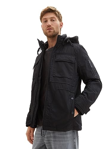 TOM TAILOR Męska kurtka 1037351, 29999, czarna, XXL, 2999 - Black, XXL
