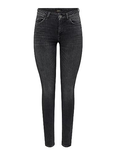 ONLY OnlBLUSH dżinsy damskie skinny fit, Washed Black, (M) W / 32L