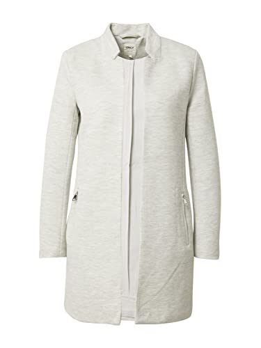 ONLY Damski sweter Onlsoho-Linea L/S Zip Coatigan Cc PNT, jasnoszary melanżowy, XS
