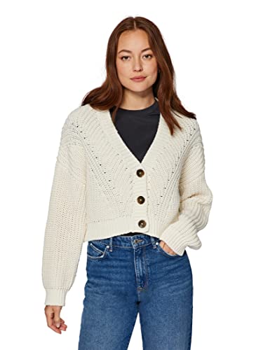 Mavi Damski kardigan z dzianiny, Antique White, M