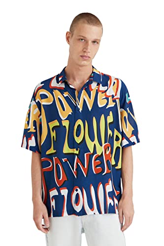Desigual T-shirt męski, niebieski, M