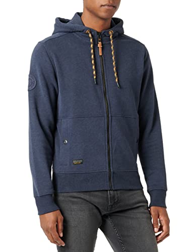 camel active Męska kurtka z dzianiny 409401/8W11, Night Blue, L