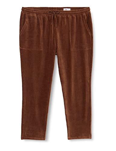 s.Oliver Damskie spodnie sztruksowe z bawełnianego stretchu, brązowy, 48