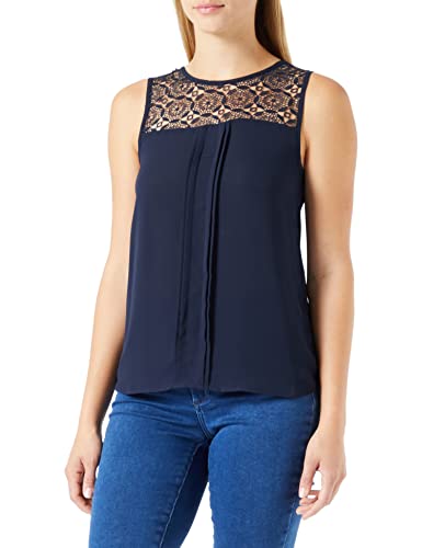 ONLY Onlnapoli Lace WVN Top damski, Night Sky, 36