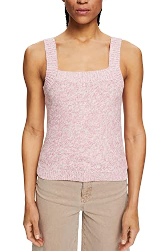 ESPRIT Top z dzianiny bawełnianej, New Off White, L