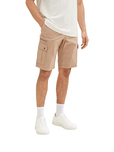 TOM TAILOR Męskie Szorty bermudy 1035040, 24048 - Desert Fawn, 40