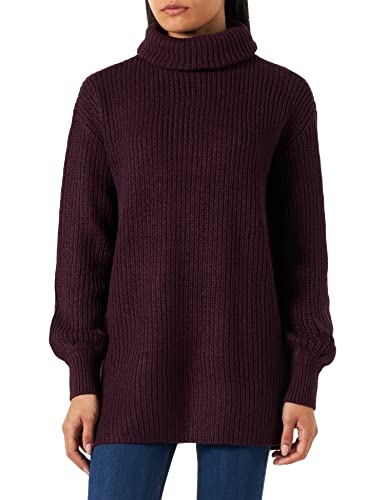 bestseller a/s Damski sweter VMSAYLA Balloon LS COWLNK Rib BLOU. Boo Pulower Winetasting, L