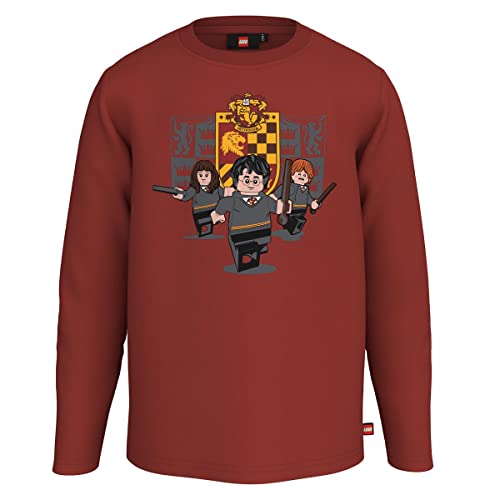 Lego Harry Potter koszulka męska Gryffindor Lwtaylor 117 Koszulka Uniseks, 352 ciemnoczerwony, 116