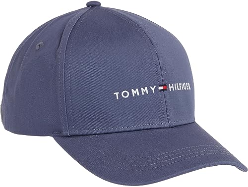 Tommy Hilfiger Męska czapka z daszkiem, wyblakłe indygo, jeden rozmiar, Zgasłe indygo, Rozmiar uniwersalny