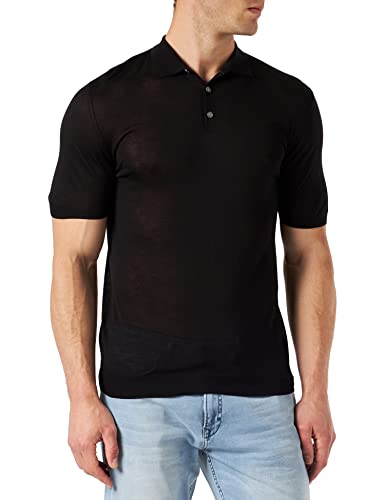 Gianni Lupo Męska koszulka polo GL33679, czarna, XL