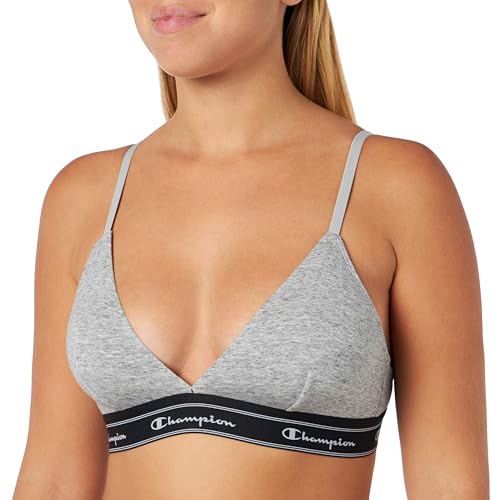 Champion Elastic Tape Script Logo Triangle Biustonosz Damski, Grigio, L