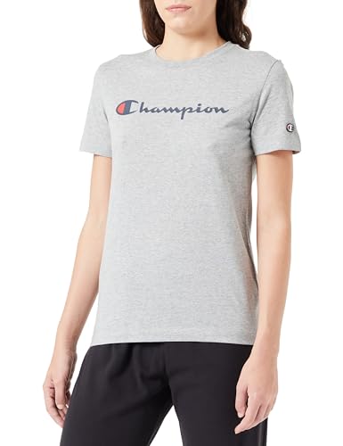 Champion Legacy American Classics W-Light Cotton Jersey S-s Regular Crewneck Koszulka damska, Jasny melanż szary, XL