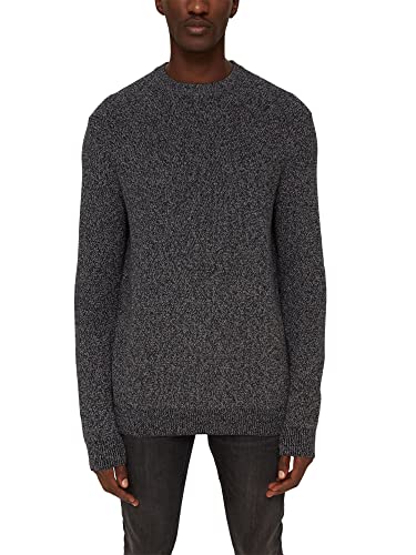 ESPRIT Sweter męski, 001/Black, S