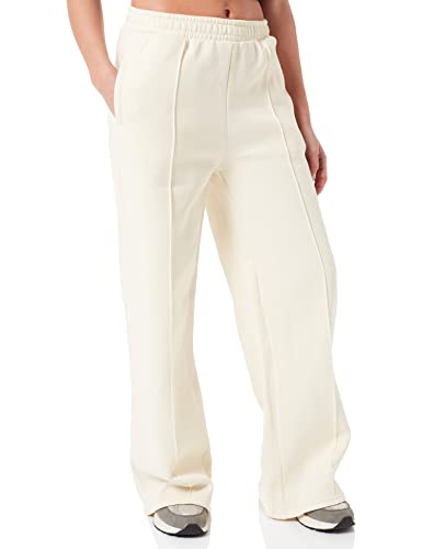 Urban Classics Damskie spodnie treningowe Straight Pin Tuck Sweat Pants, Whitesand, S