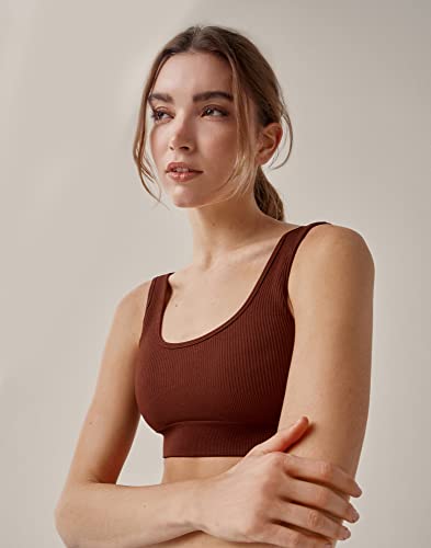 Black Limba Damski biustonosz sportowy Sabi, czekoladowy, M